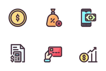 Paiement et financement Icon Pack