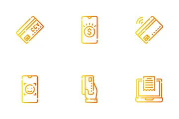 Paiement sans contact Pack d'Icônes