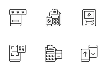 Paiement sans contact Pack d'Icônes