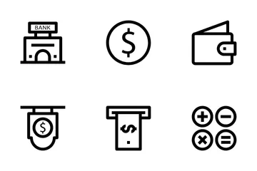 Paiements par carte de crédit 1 Pack d'Icônes