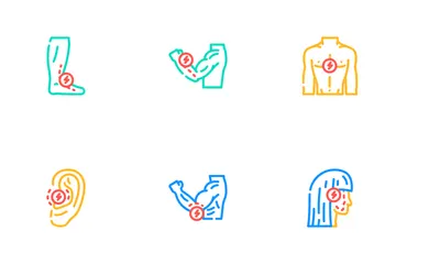 Pain Body Ache Medical Joint Icon Pack