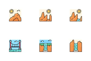 Paisaje Paquete de Iconos