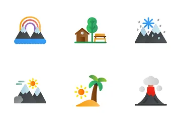 Paisajes Paquete de Iconos