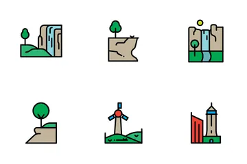 Paisajes Paquete de Iconos