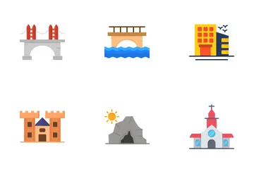 Paisajes Paquete de Iconos