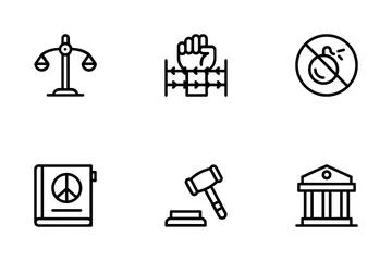 Paix et droits de l'homme Pack d'Icônes