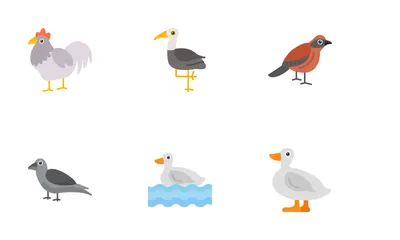 Aves Paquete de Iconos