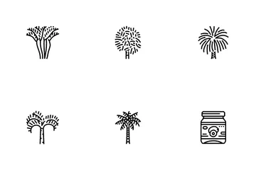 Palm Oil Tree Icon Pack