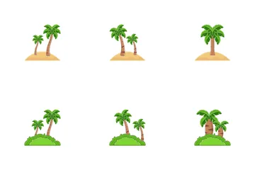 Palm Tree Icon Pack