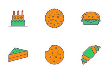 Panadería Paquete de Iconos