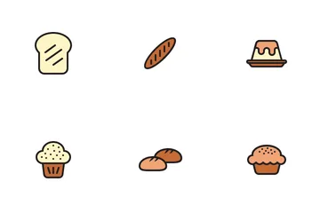 Panadería Paquete de Iconos