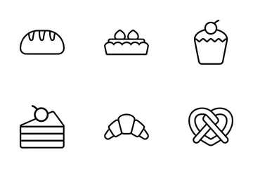 Panadería Paquete de Iconos