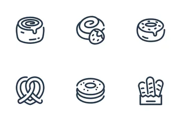 Panadería Paquete de Iconos