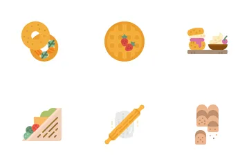 Panadería Paquete de Iconos