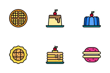 Panadería Paquete de Iconos