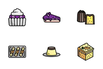 Panadería Paquete de Iconos