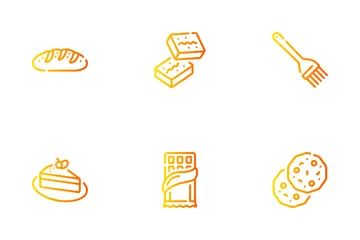 Panadería Paquete de Iconos