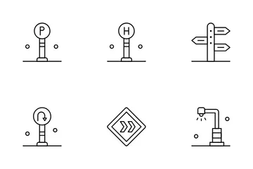 Panneau de signalisation Pack d'Icônes