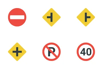 Panneaux routiers Pack d'Icônes