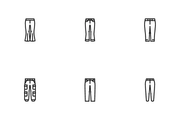 Pants Fashion Clothes Apparel Icon Pack