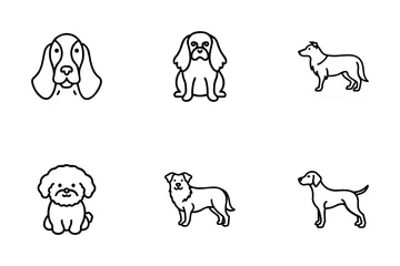 Pão de Cachorro Pacote de Ícones
