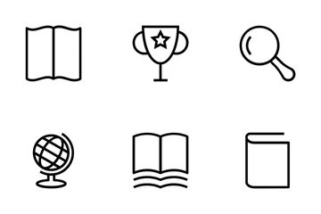 Iconos vectoriales de papelería Paquete de Iconos