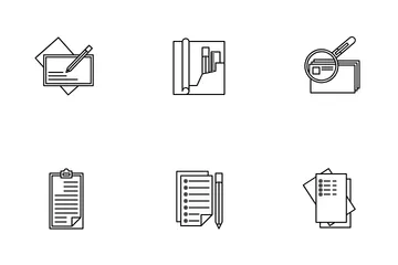 Paper And School Icon Pack