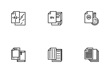 Paper List For Printing Poster Icon Pack