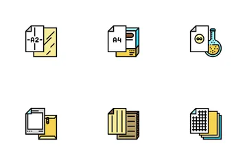 Paper List For Printing Poster Icon Pack