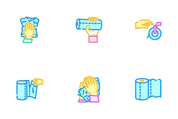 Paper Towel Kitchen Roll Tissue Icon Pack