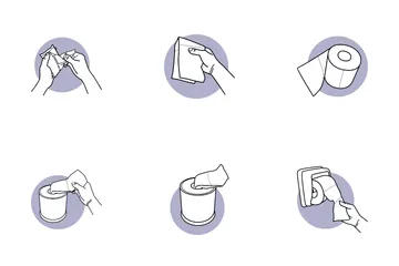 Papier toilette Pack d'Icônes
