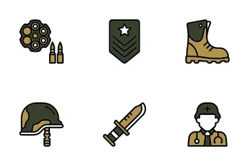 Paquete militar Paquete de Iconos