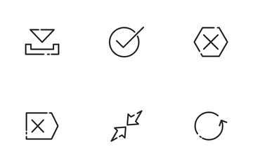 Paquete simple de interfaz de usuario 1 Icon Pack