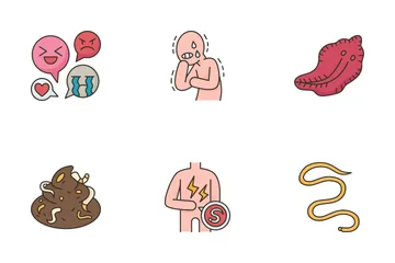 Parasitic Disease Icon Pack