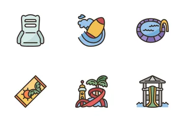 Parc aquatique Icon Pack