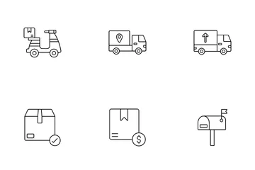 Parcel Delivery  Vol 1 Icon Pack