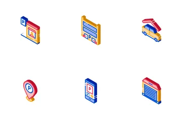 Parcheggio Auto Icon Pack