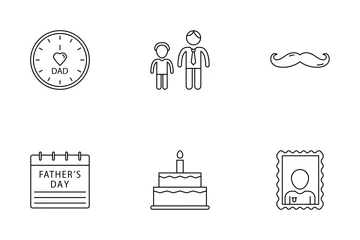 Parents's Day Line Icon Icon Pack