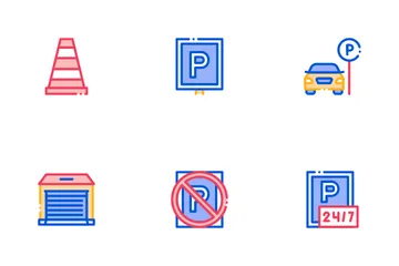 Parking Car Icon Pack