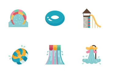 Parque aquático Icon Pack