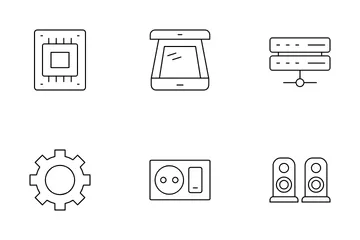 Partes de computadora vol 2 Paquete de Iconos