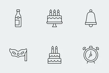 Party & Celebration Line Icon Pack