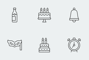 Party & Celebration Line Icon Pack