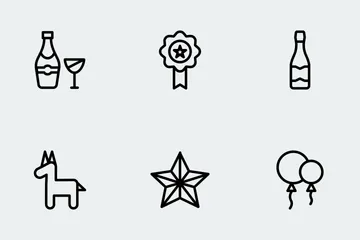 Party & Celebration Line Icon Icon Pack