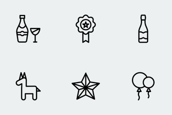 Party & Celebration Line Icon Icon Pack