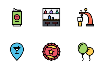 Party Colored Icon Pack