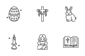 Pascua de Resurrección Paquete de Iconos