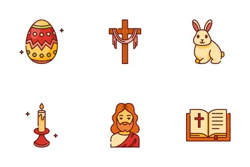 Pascua de Resurrección Paquete de Iconos