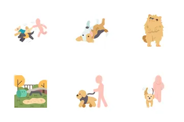 Passear com cachorro Icon Pack