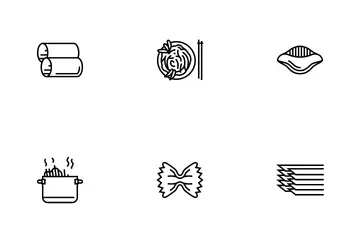 Pasta Delicious Food Meal Cooking Icon Pack